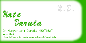 mate darula business card